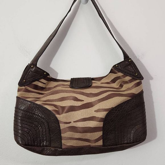 Jessica Simpson Brown Zebra Handbag - Picture 4 of 11